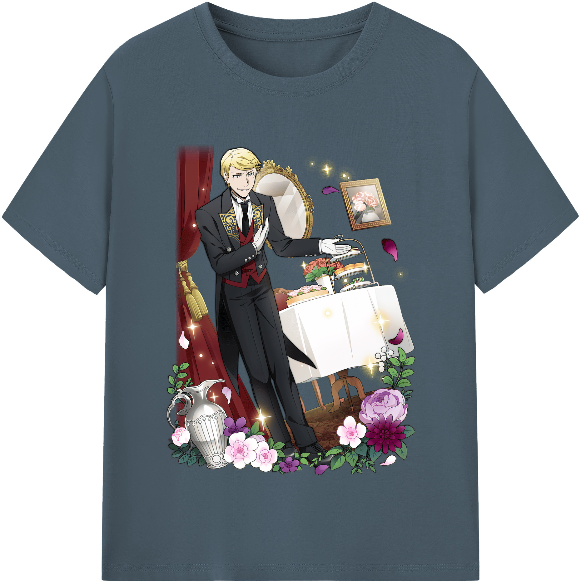（画像用） 文豪ストレイドッグス Bungo Stray Dogs 綿100％半袖Tシャツ（フロントプリント）
